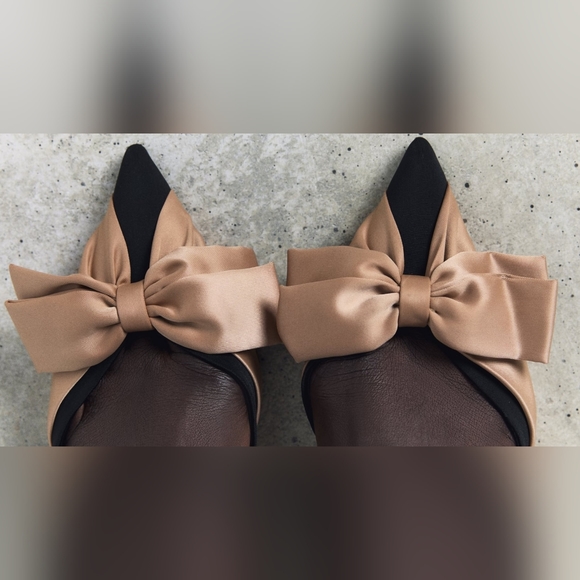 Zara, BOW TRIM SLINGBACKS, US 7.5 - Picture 13 of 14